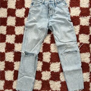 Light Blue Distressed Jeans